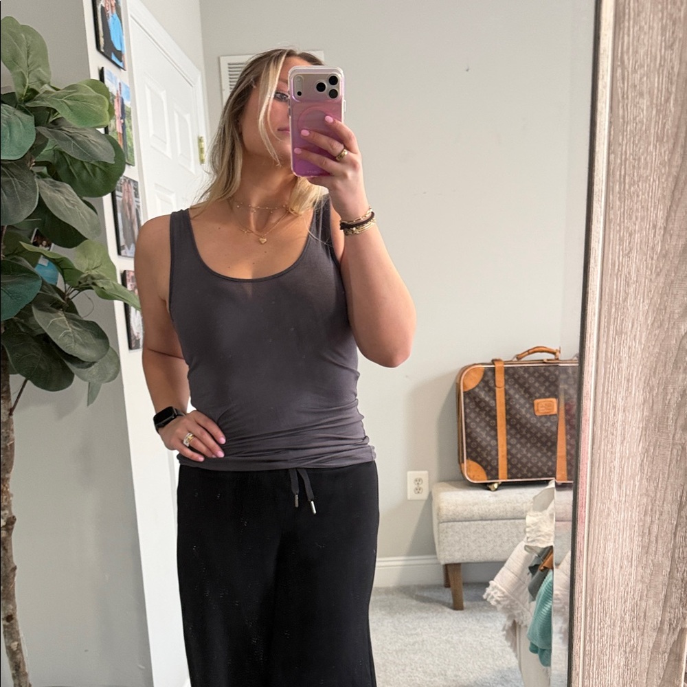 Olivaceous Charcoal Tank Top
